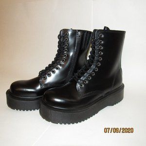 Jeffrey Campbell Black Combat Boots